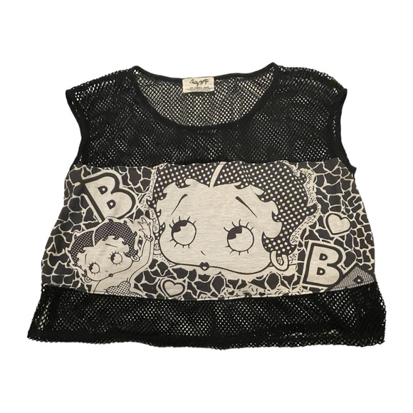 Betty Boop Tops - Betty Boop Mesh Top | Size Medium